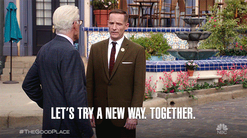 Let's try a new way. Together!